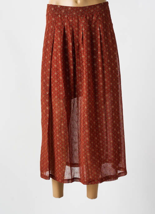 Jupe mi-longue marron MOLLY BRACKEN pour femme