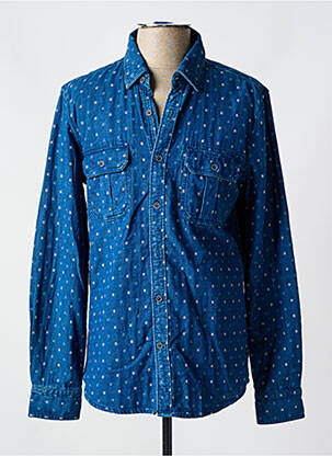 Chemise manches longues manches longues bleu SALSA homme