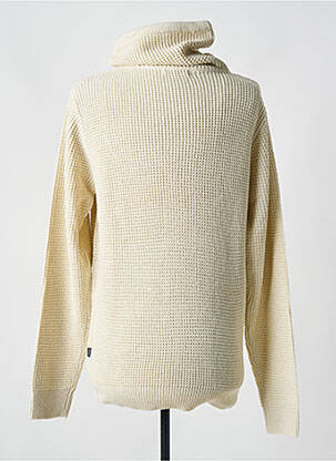 Pull maille tricot manches longues beige LOSAN homme