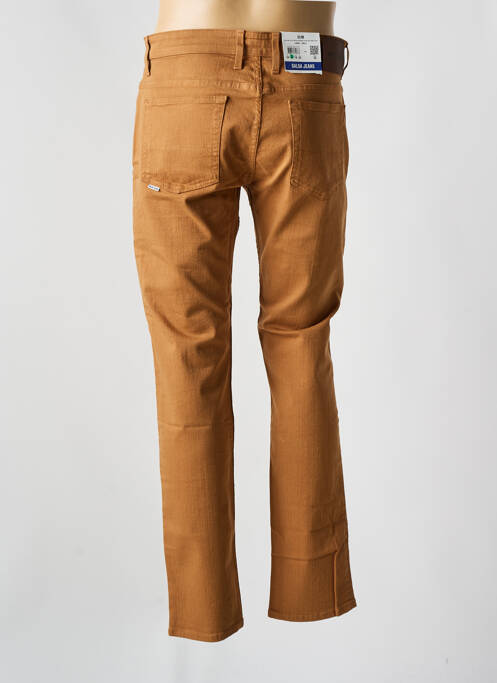 Jeans coupe slim marron SALSA pour homme