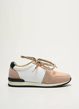 Baskets matière lisse bout rond rose CARREMENT BEAU fille