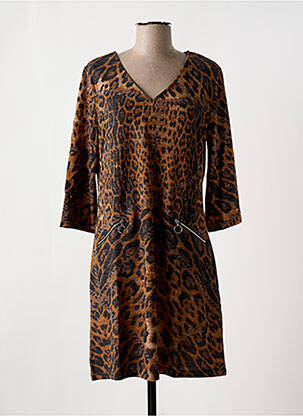Robe pull coupe droite manches 3/4 noir VEGAS femme