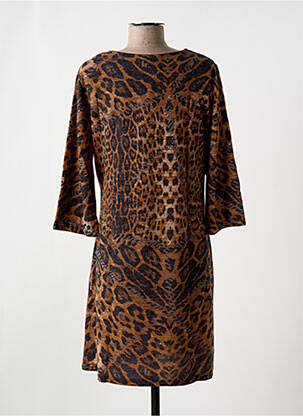 Robe pull coupe droite manches 3/4 noir VEGAS femme
