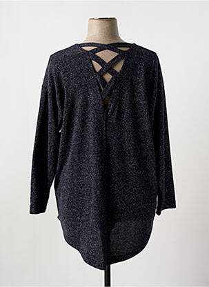 Pull col rond manches longues bleu 2W PARIS femme