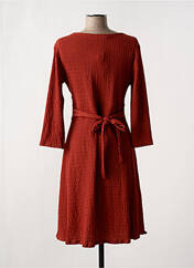 Robe mi-longue orange JOY'S PARIS pour femme seconde vue