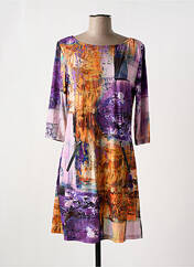 Robe mi-longue violet VEGAS pour femme seconde vue