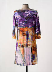 Robe mi-longue violet VEGAS pour femme seconde vue