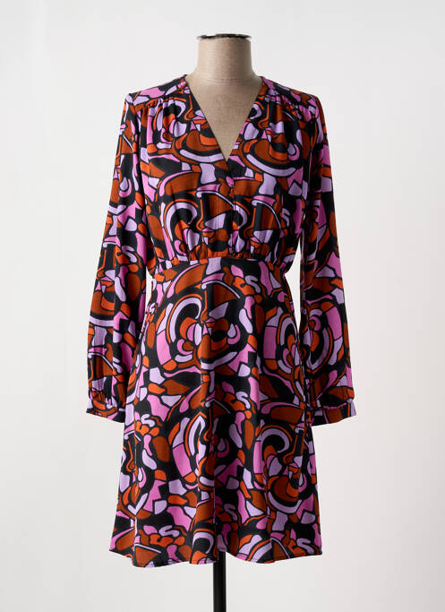 Robe courte violet ANGE pour femme