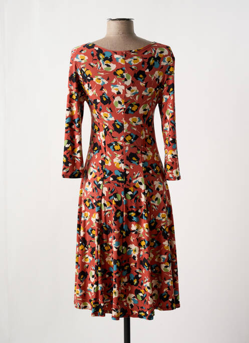 Robe mi-longue marron JOY'S PARIS pour femme