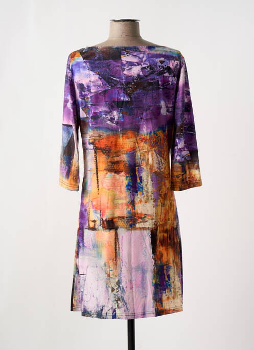 Robe mi-longue violet VEGAS pour femme