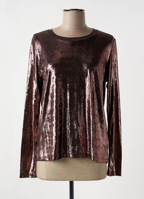 Top marron ANGE pour femme
