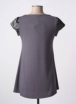 Top stretch manches courtes gris MISS MISS BY VALENTINA femme