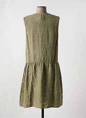 Robe mi-longue sans manche sans manche vert LE TEMPS DES CERISES femme