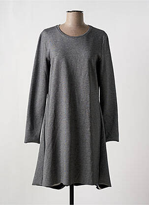 Robe mi-longue manches longues manches longues gris TOMMY HILFIGER femme