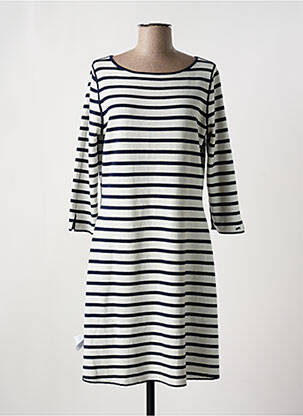 Robe mi-longue manches longues manches longues bleu TOMMY HILFIGER femme