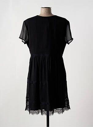 Robe courte manches courtes manches courtes noir LE TEMPS DES CERISES femme