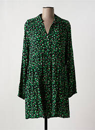Robe courte manches longues manches longues vert SALSA femme