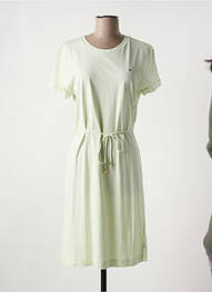 Robe mi-longue manches courtes manches courtes vert TOMMY HILFIGER femme