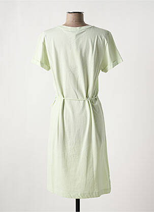 Robe mi-longue manches courtes manches courtes vert TOMMY HILFIGER femme