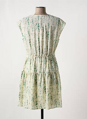 Robe courte manches courtes manches courtes vert LE TEMPS DES CERISES femme