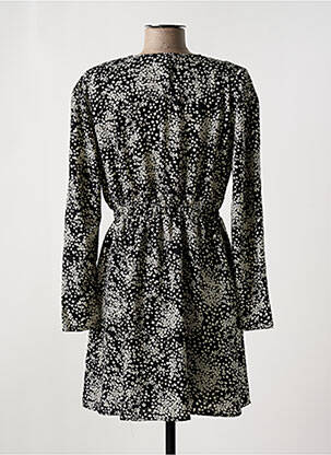 Robe courte manches longues manches longues noir LE TEMPS DES CERISES femme