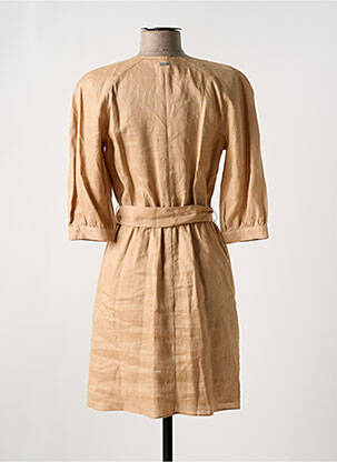 Robe courte manches 3/4 manches 3/4 marron ARMANI EXCHANGE femme