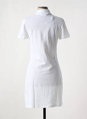 Robe mi-longue manches courtes manches courtes blanc LACOSTE femme