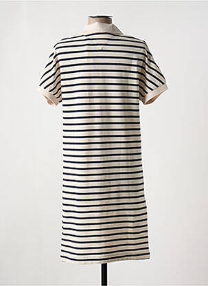 Robe mi-longue manches courtes manches courtes blanc TOMMY HILFIGER femme