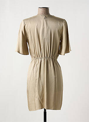 Robe courte manches courtes manches courtes beige ARMANI EXCHANGE femme