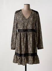 Robe courte marron LE TEMPS DES CERISES pour femme seconde vue