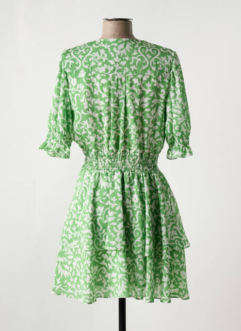 Robe courte manches courtes manches courtes vert SALSA femme