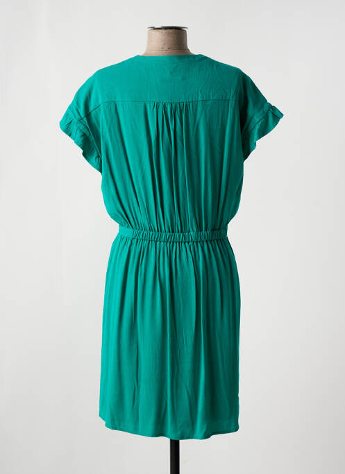 Robe courte manches courtes manches courtes vert LE TEMPS DES CERISES femme