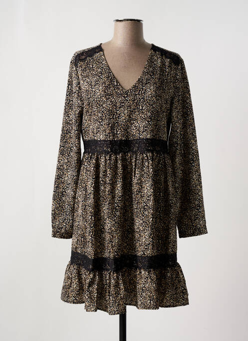 Robe courte marron LE TEMPS DES CERISES pour femme