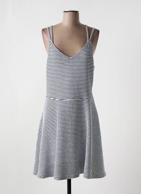 Robe mi-longue blanc SUPER 100 pour femme