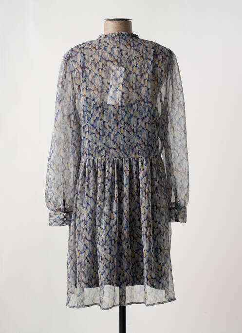 Robe mi-longue bleu LE TEMPS DES CERISES femme