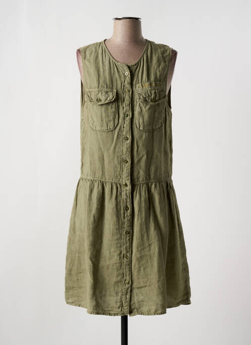 Robe mi-longue vert LE TEMPS DES CERISES pour femme