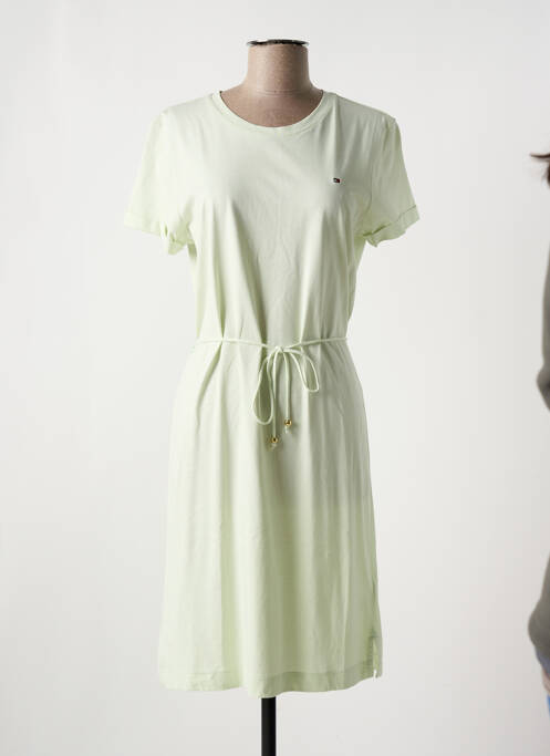 Robe mi-longue vert TOMMY HILFIGER pour femme