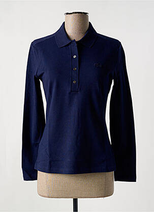 Polo manches longues manches longues bleu LACOSTE femme
