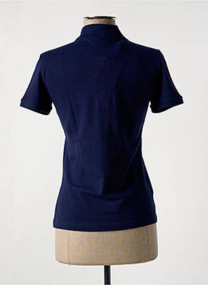 Polo broderie manches courtes bleu fonce LACOSTE femme
