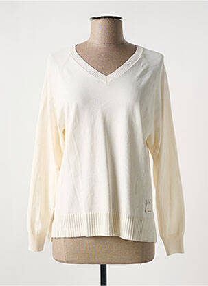 Pull stretch manches longues beige ARMANI EXCHANGE femme