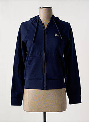 Veste casual col rond bleu LACOSTE femme