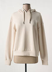 Sweat-shirt à capuche beige ARMANI EXCHANGE pour femme seconde vue