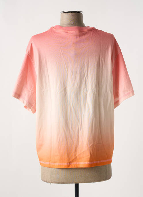 T-shirt stretch manches courtes rose LACOSTE femme