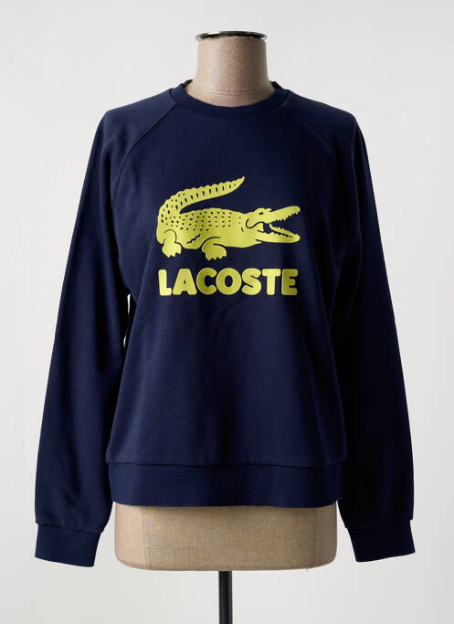Sweat-shirt bleu LACOSTE pour femme