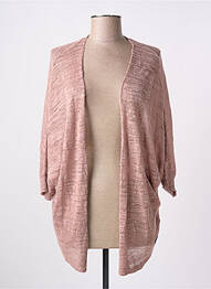 Gilet manches longues manches 3/4 rose SUPERDRY femme
