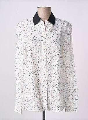 Chemisier coupe cintrée manches longues blanc ARMANI EXCHANGE femme