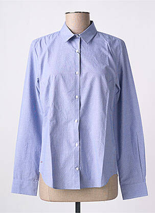 Chemisier coupe cintrée manches longues bleu EDEN PARK femme