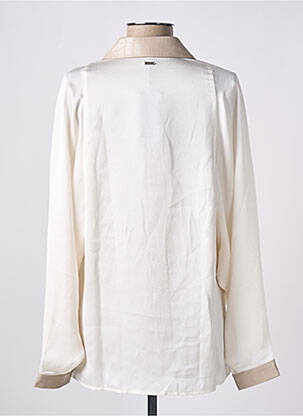 Chemisier coupe cintrée manches longues beige ARMANI EXCHANGE femme