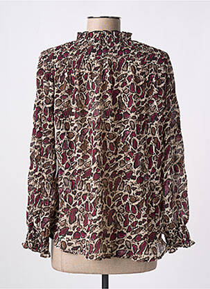 Blouse légère et transparente manches longues noir LE TEMPS DES CERISES femme