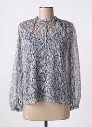 Blouse légère et transparente manches longues gris LE TEMPS DES CERISES femme